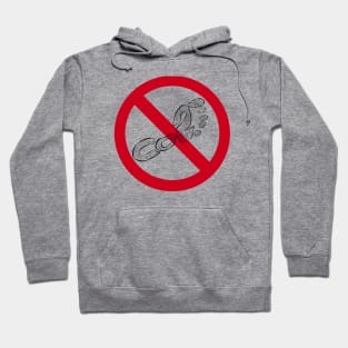 No To Carbon Footprint Hoodie